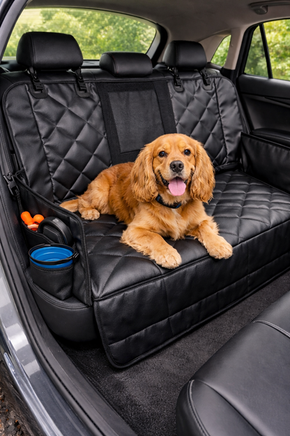 Funda Protectora De Asiento Trasero Para Perros de Alta Calidad